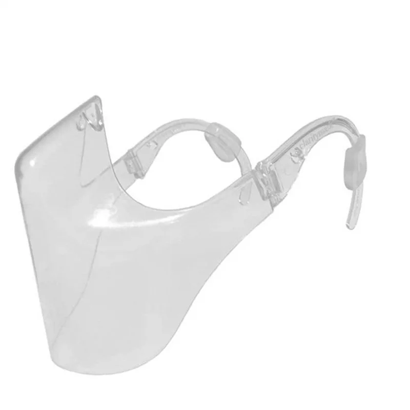 

Transparent Protective Face Mask Windproof Face Shield Combine Plastic Reusable Dustproof Clear Mouth Mask Visual Mascarillas