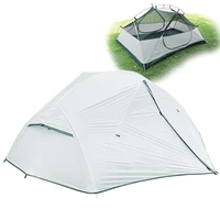 professional double layer 20d silicon coated four season ultra light camping outdoor tent for 2 person waterproof wild refuge