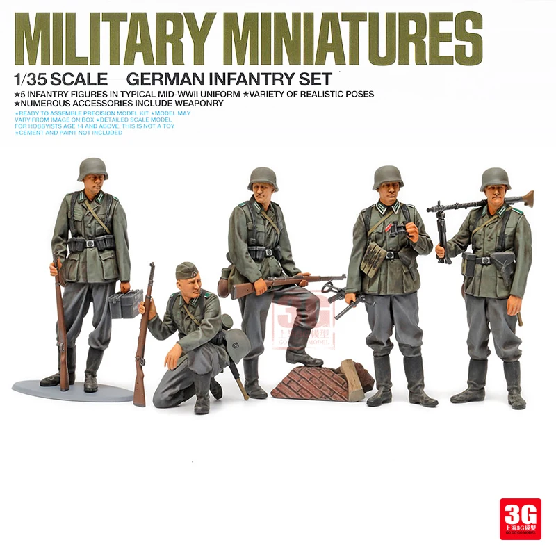 

Tamiya, собранная Soldier 35371 немецкий костюм пехоты 1/35
