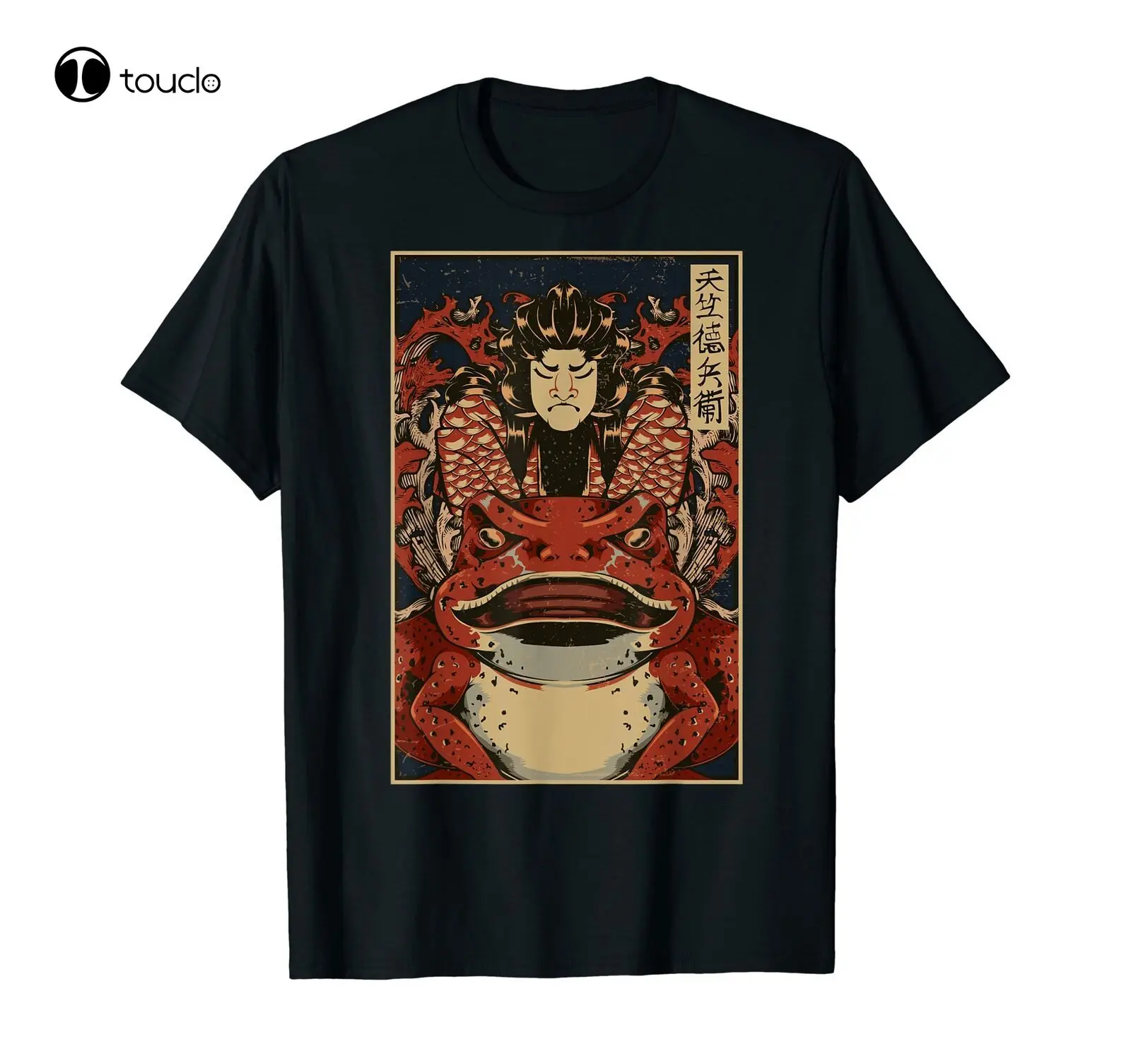 

Футболка мужская с японским рисунком, Самурай, верховой езды, дикая Жаба, Ниппон, канцзи