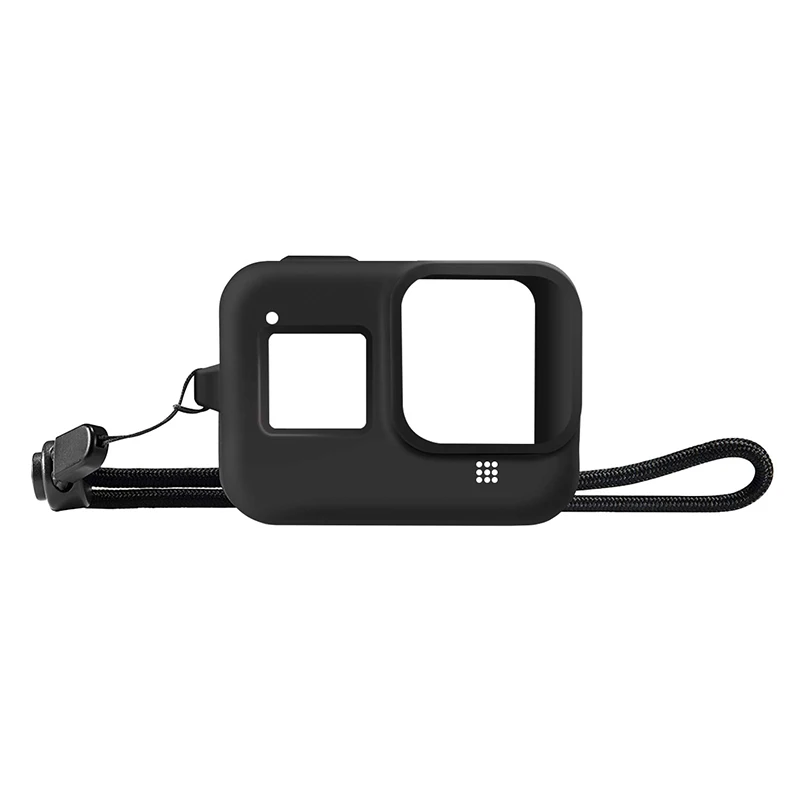 Для GoPro 8 аксессуар Мягкий силиконовый чехол Защитный корпус силиконовый чехол для Go Pro Hero 8 черная Экшн-камера - Цвет: Black
