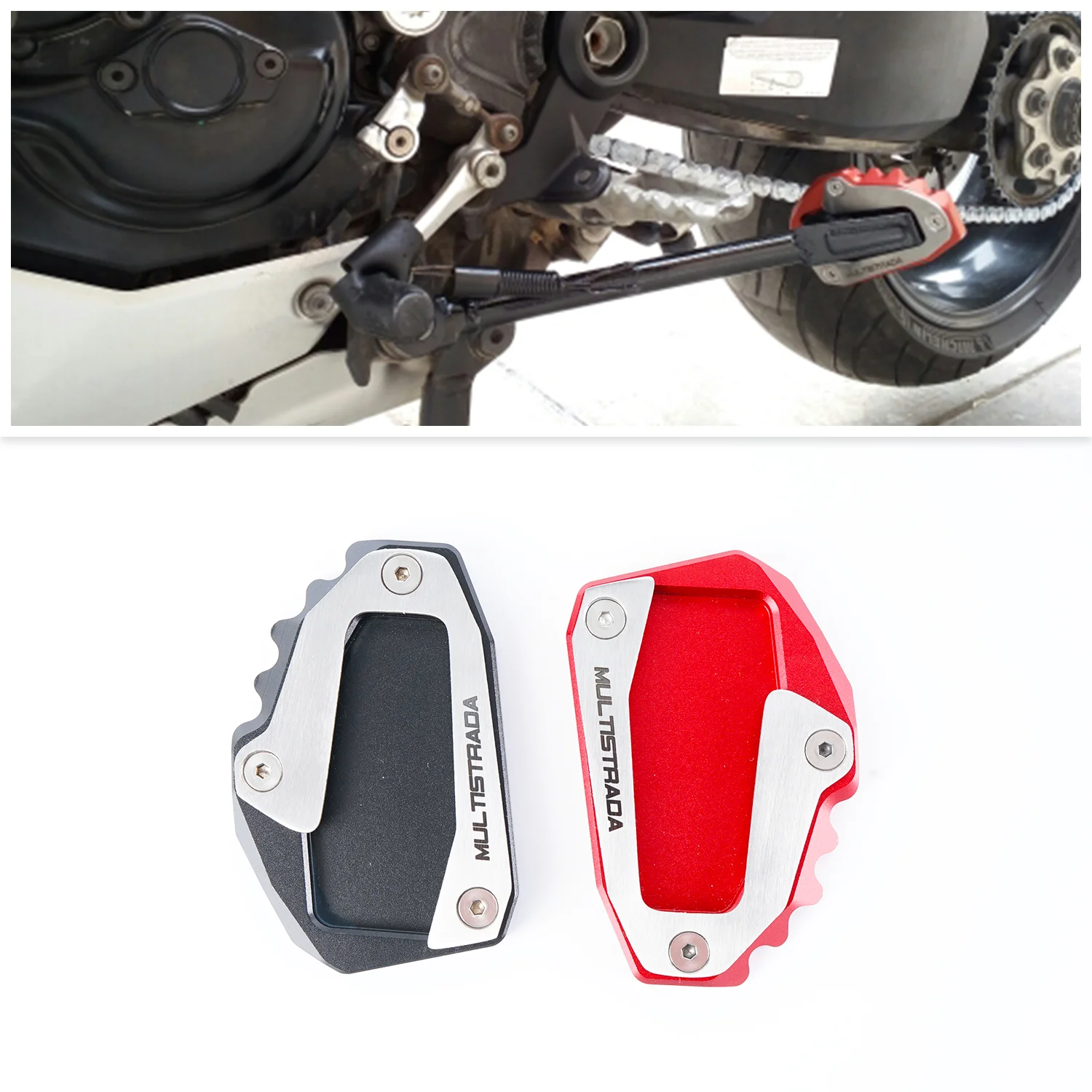 Боковая подставка для мотоцикла увеличитель парковочная пластина Ducati Multistrada 950