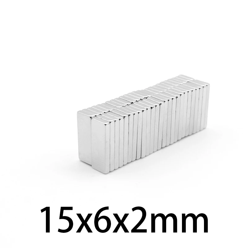 10-300 шт. супермощные неодимовые магниты 15x6x2 мм