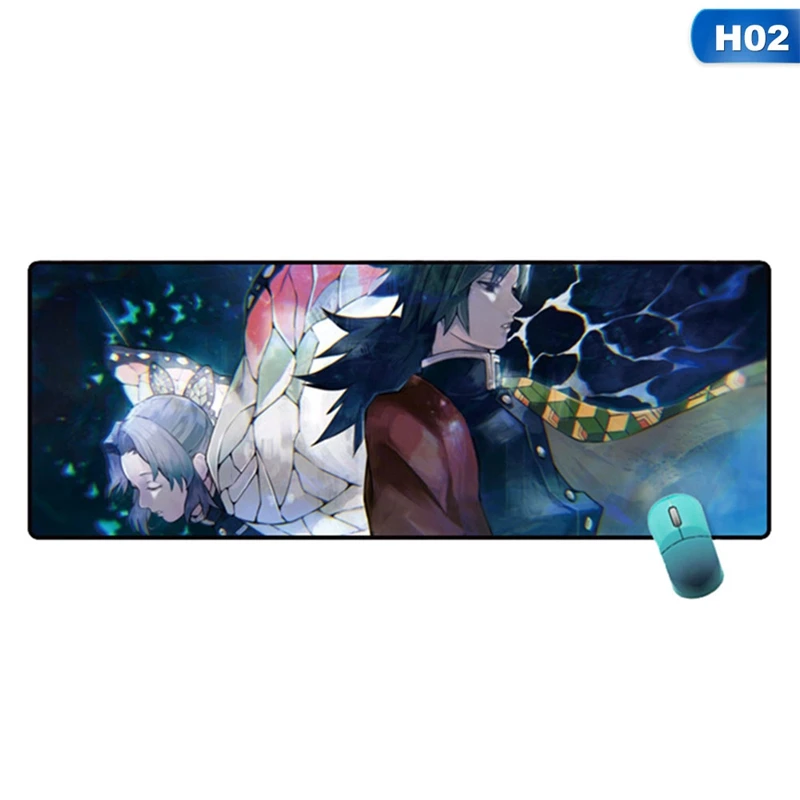

Oversized Gaming Mouse Pad Anime Demon Slayer Game Large Mouse Pad Computer Mousepad Edge Mause Pad Keyboard Desk Mat