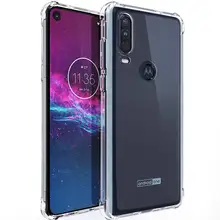 TPU Case for Motorola Moto One Action on Moto One 5G ACE Luxury Soft Silicone Premium Shockproof Slim Transparent TPU Back Cover