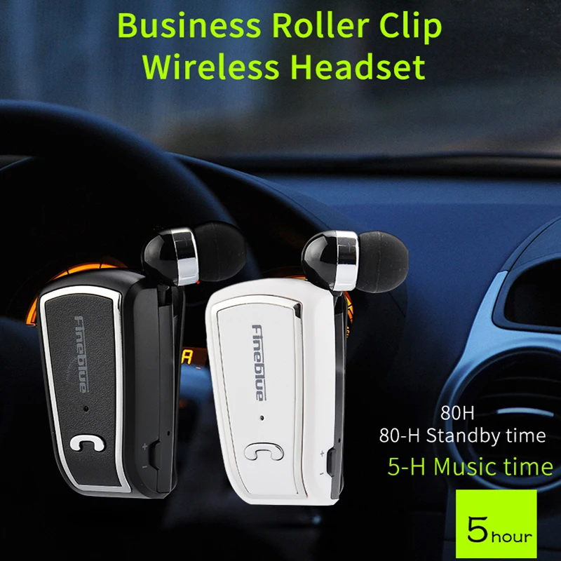 

Hands Free Bluetooth Earphone 4.0 Single-Ear Business Sports Earbuds with Mic HD Hifi Answer Calling Headset Earphones