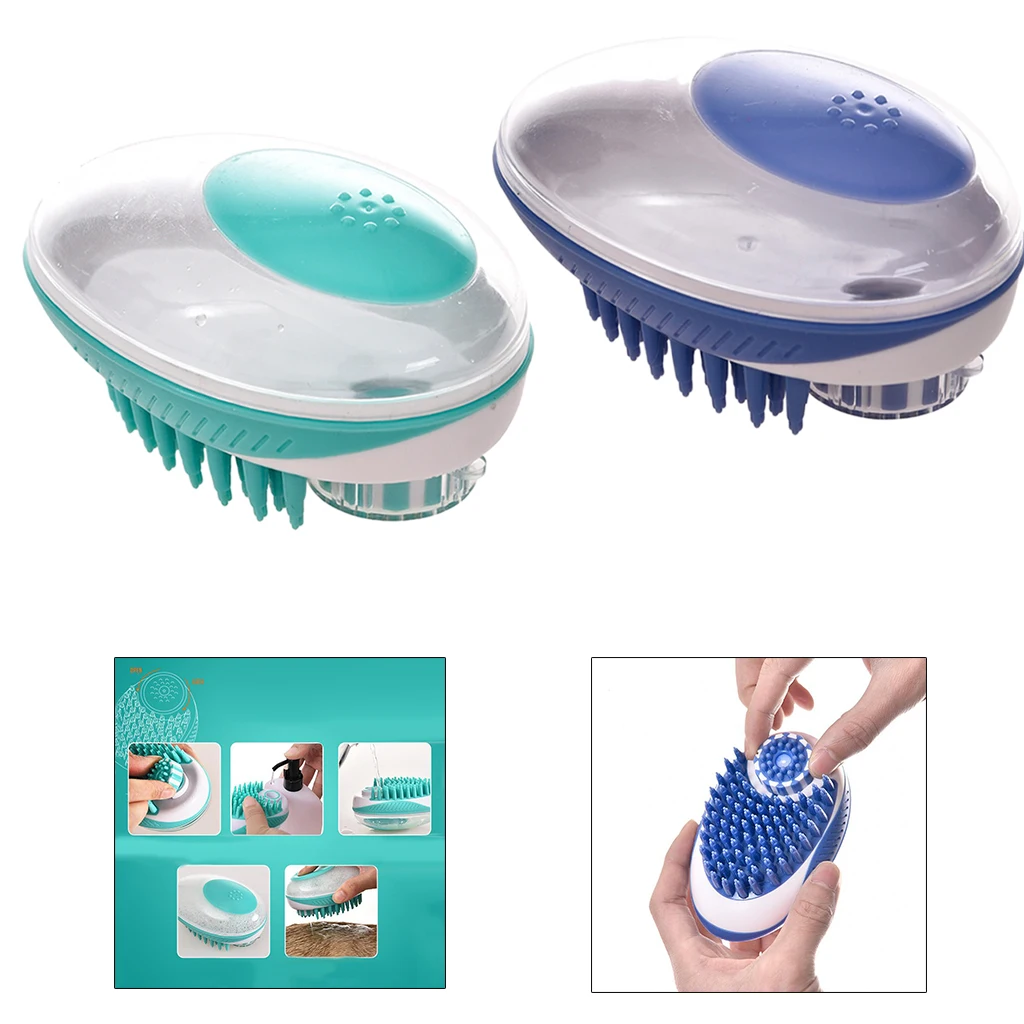 

Pet Dog Bath Brush Silicone Shampoo Massage Brush Shower Hair Removal Comb