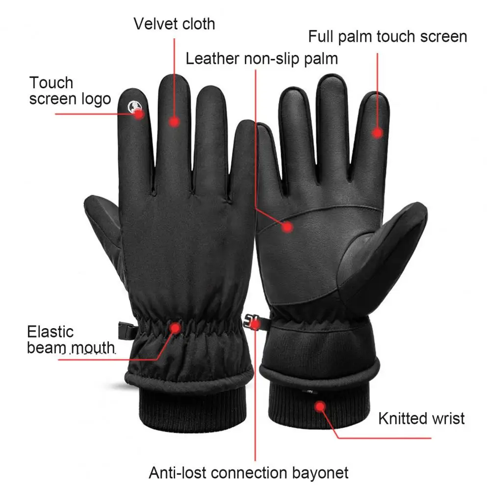 

Convenient Multifunction Unisex Winter Waterproof Full Finger Outdoor Sports Climbing Touch Screen Gloves Accessories