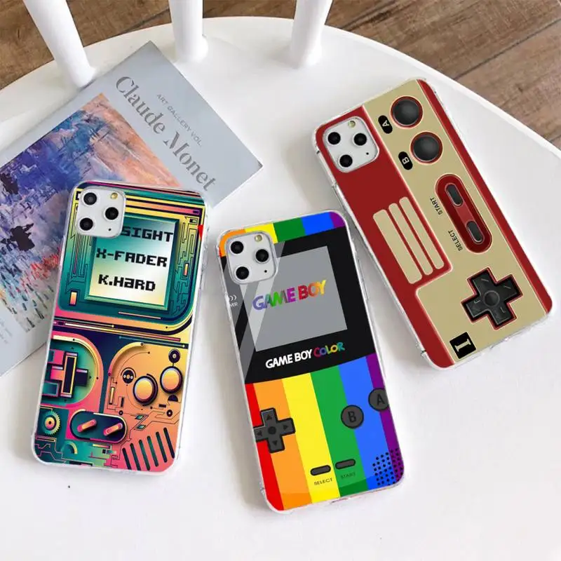 Ретро ручной Gameboy консоли тетрис чехол для телефона iphone 12 11 Pro Max Мини XS 8 7 6 6S Plus X 5S SE