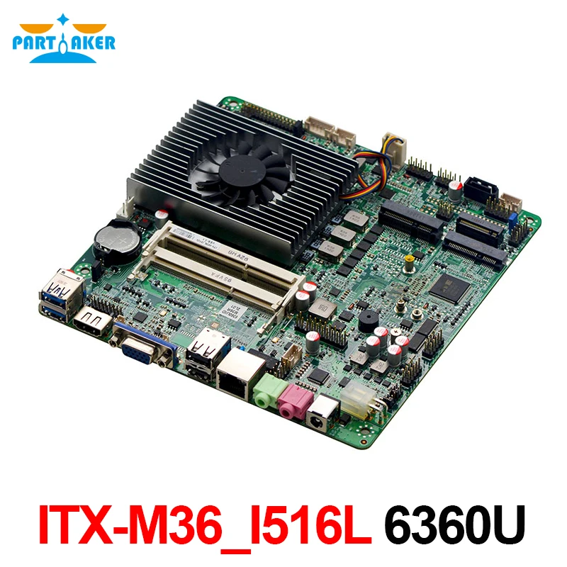 Материнская плата Partaker тонкая мини материнская itx для обслуживания клиентов i5