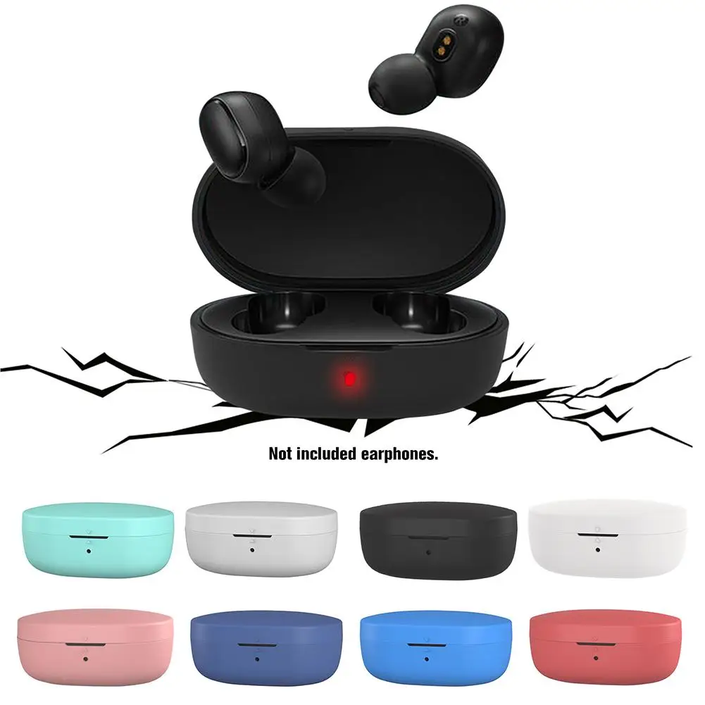 

Anti-shock Flexible Silicone Cover Comprehensive Protective Case For Xiaomi Redmi Airdots TWS Bluetooth Earphone Accessories