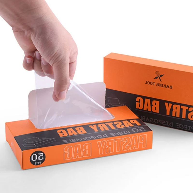 50 шт. новый прозрачный одноразовый мешок для теста Торт кондитерский DIY