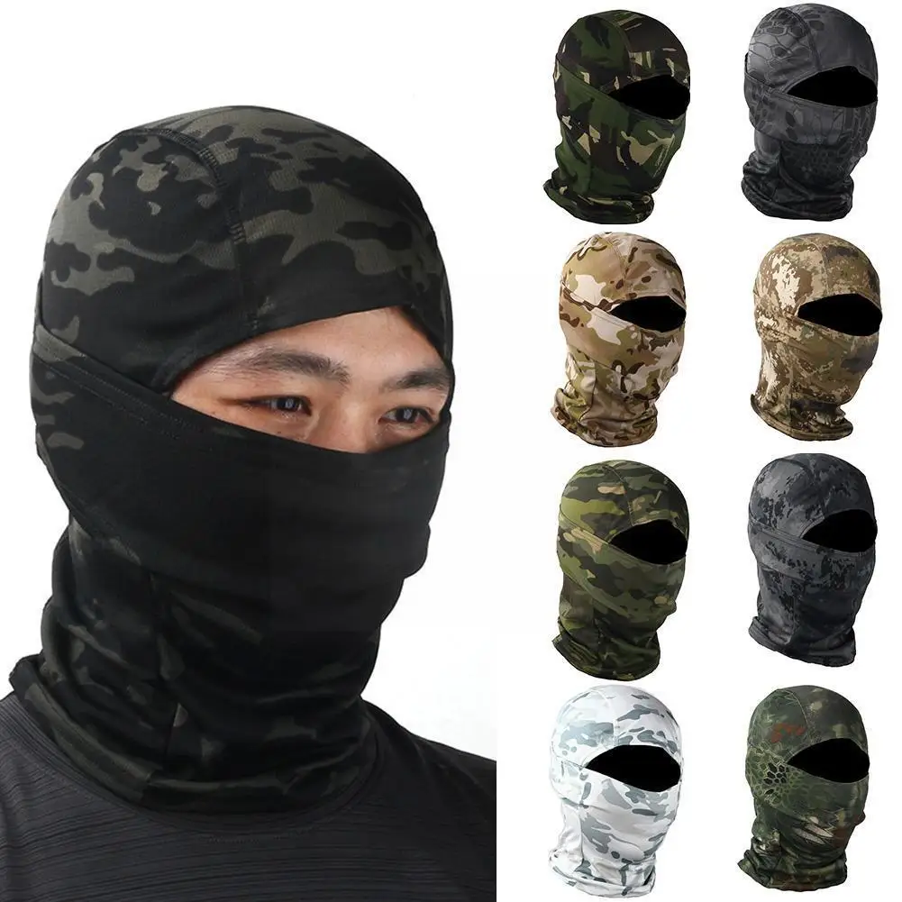 

1pcs Camouflage Full Face Outdoor Hunting Cycling Cap Sports Scarf Cover Polyester Unisex Face Wamer Winter Liner Helm G4o5