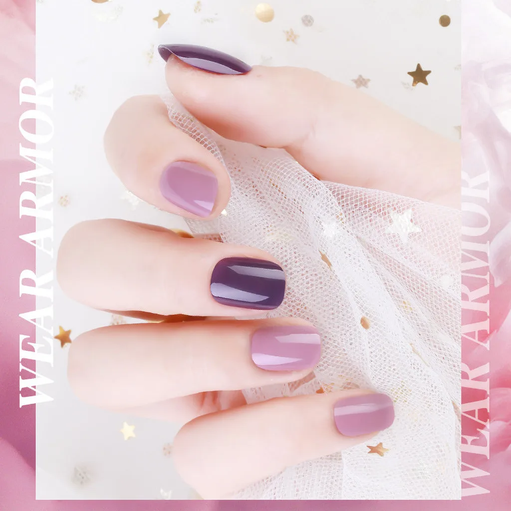 24 шт Искусственные ногти Пресс на большие расстояния балетки очень многоразовые