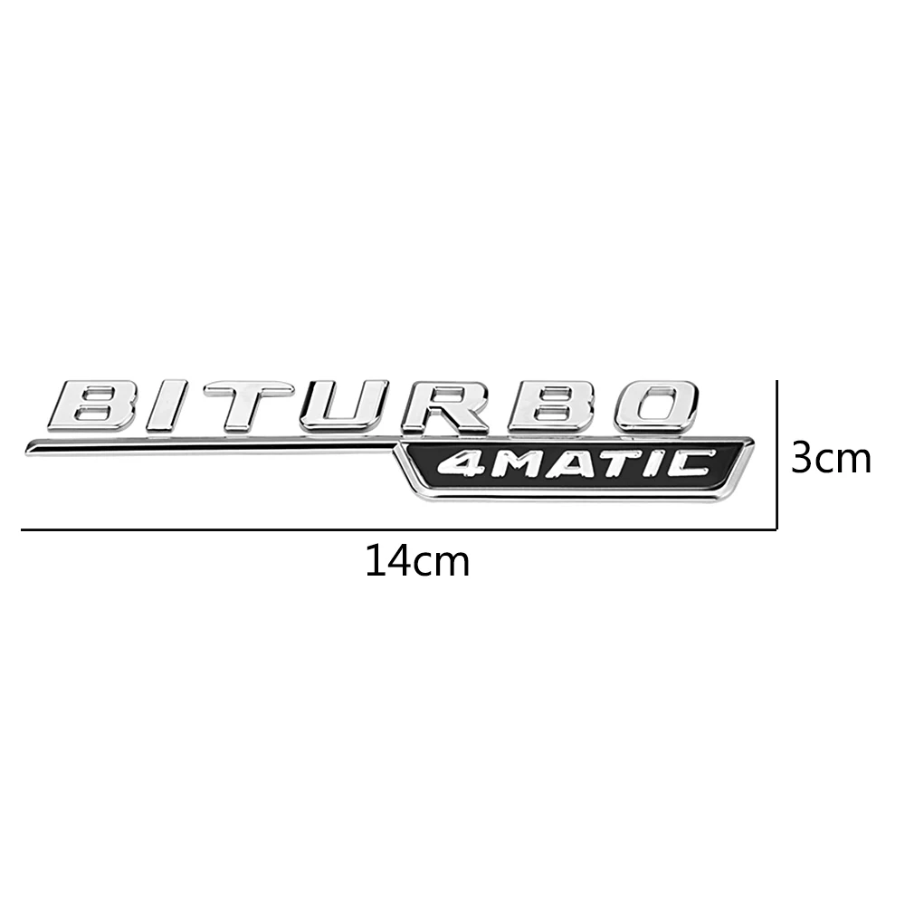 2 шт. наклейка на переднее крыло автомобиля BITURBO 4MATIC Logo для Mercedes Benz AMG GLA GLC GLE GLS CLS GT E