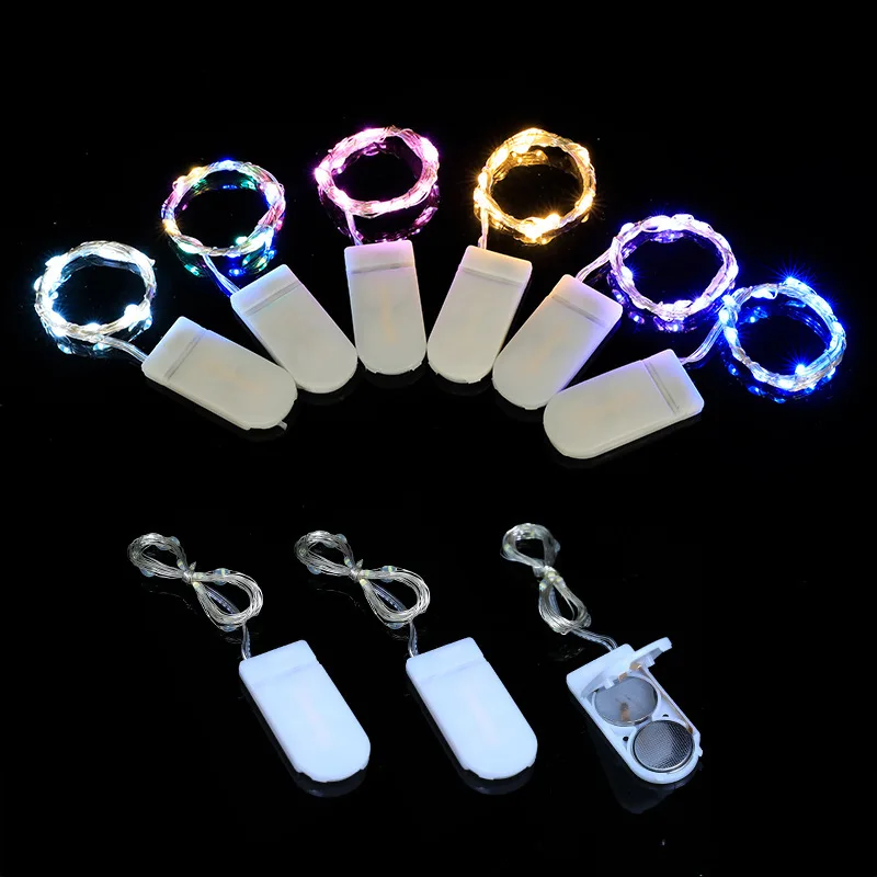 

LED twinkle light copper lamp button battery boxes, Christmas gift flower waterproof lights copper wire decorative light string