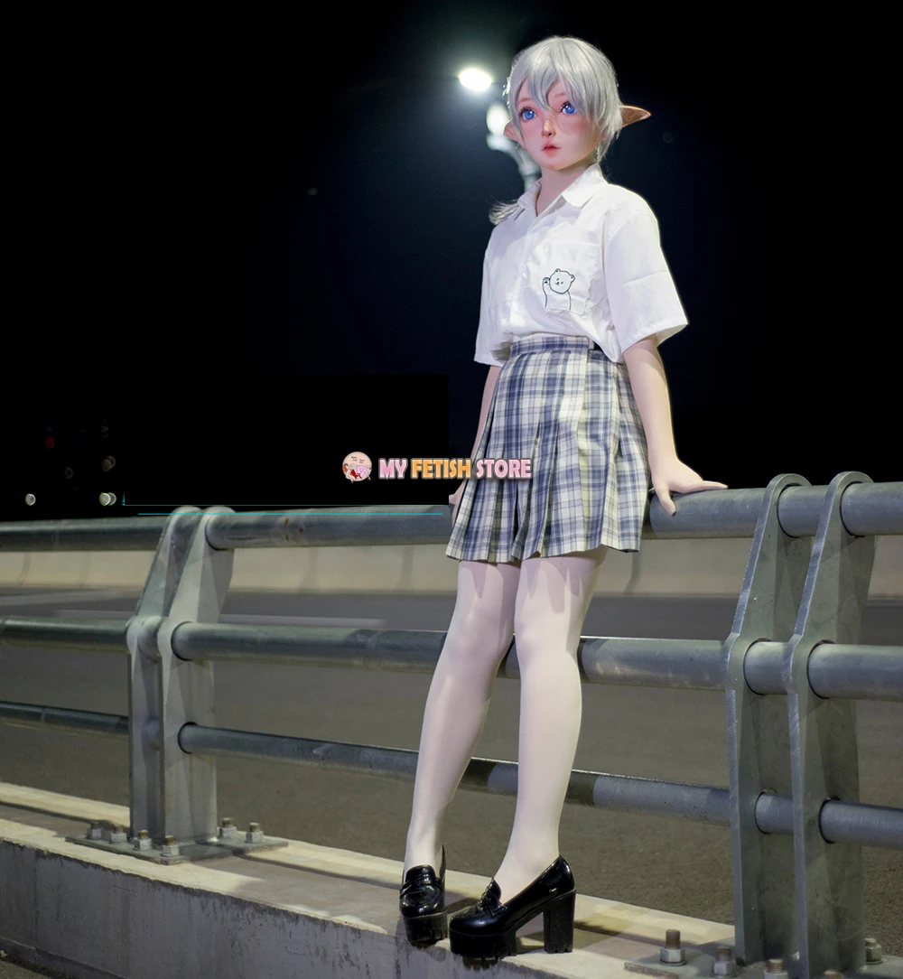 (MO1010)Handmade Female/Girl Resin Half Head Cosplay Japanese Anime Role Play Kigurumi Doll Mask With Elf Ear |