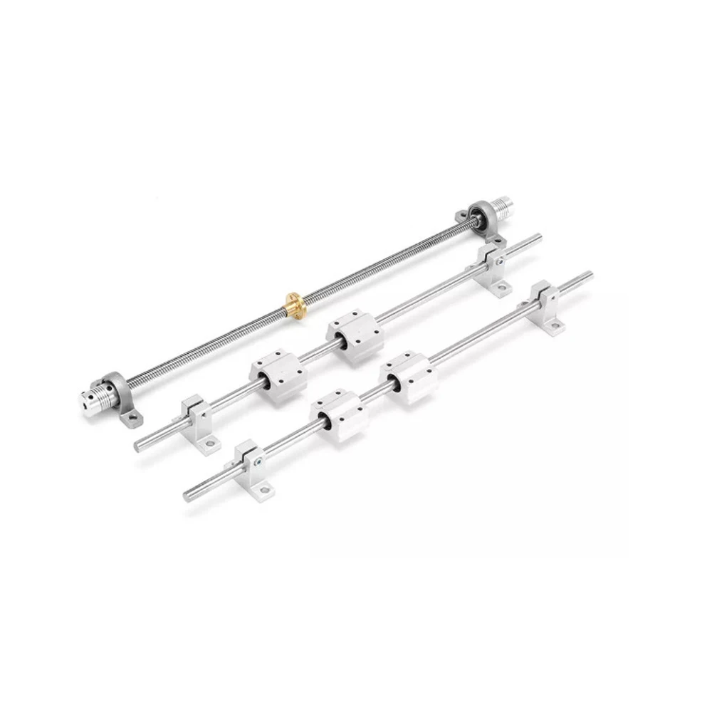 

15pcs/set 400mm Optical Axis Guide Bearing Housings Linear Rail Shaft Support Screws Set