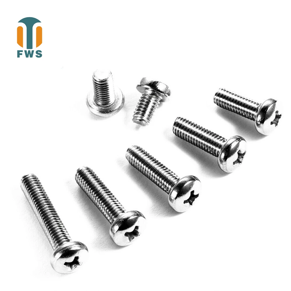 10pcs DIN ISO 7045 GB818 316 A4-70 Stainless Steel Cross Recessed Pan Head Screws Phillips 10Pcs | Обустройство дома