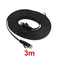 flat rj45 lan cable 0 5m 5m 98ft cable cat6 flat utp ethernet network cable rj45 patch lan cable black white color new