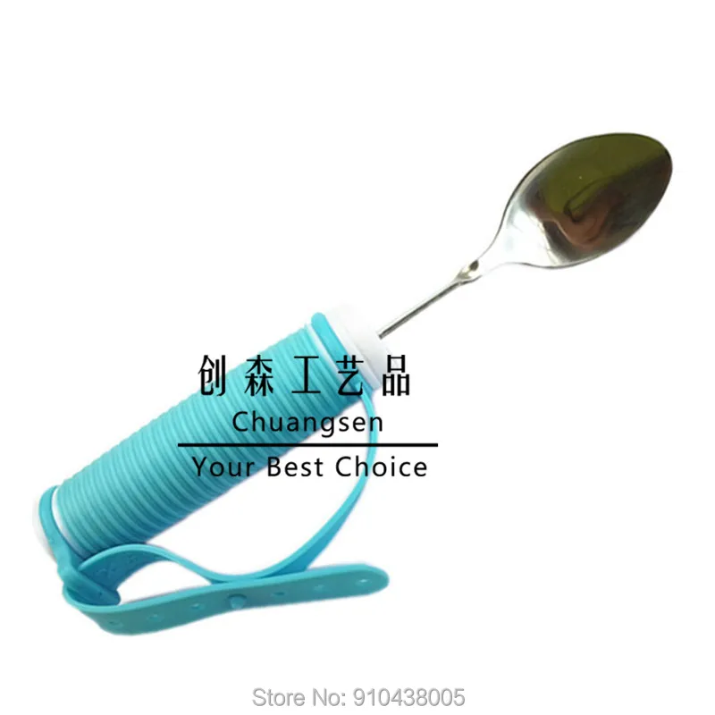 Поворотная ложка из нержавеющей стали Адаптивная посуда для инвалидов столовые