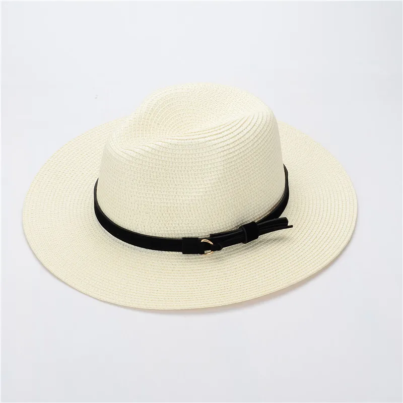 

Sun Hat Women Summer Hats For Women Flower Beads Wide Brimmed Jazz Panama Cap Sun Visor Beach Hat Female Sunhat 2020 New