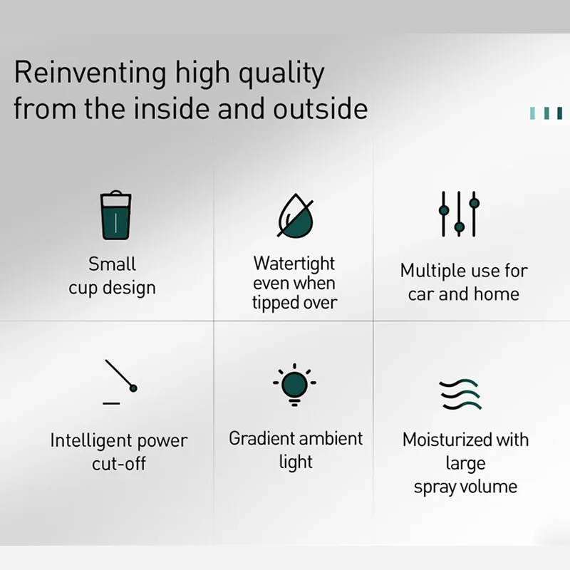 Увлажнитель воздуха Baseus аромадиффузор масла дома мини ультразвуковой