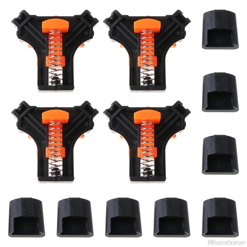 

4pcs 90 Degree Clamp Right Angle Corner Fixing Frame Clips Holder Adjustable Spring Woodworking Tool N19 20 Dropshipping