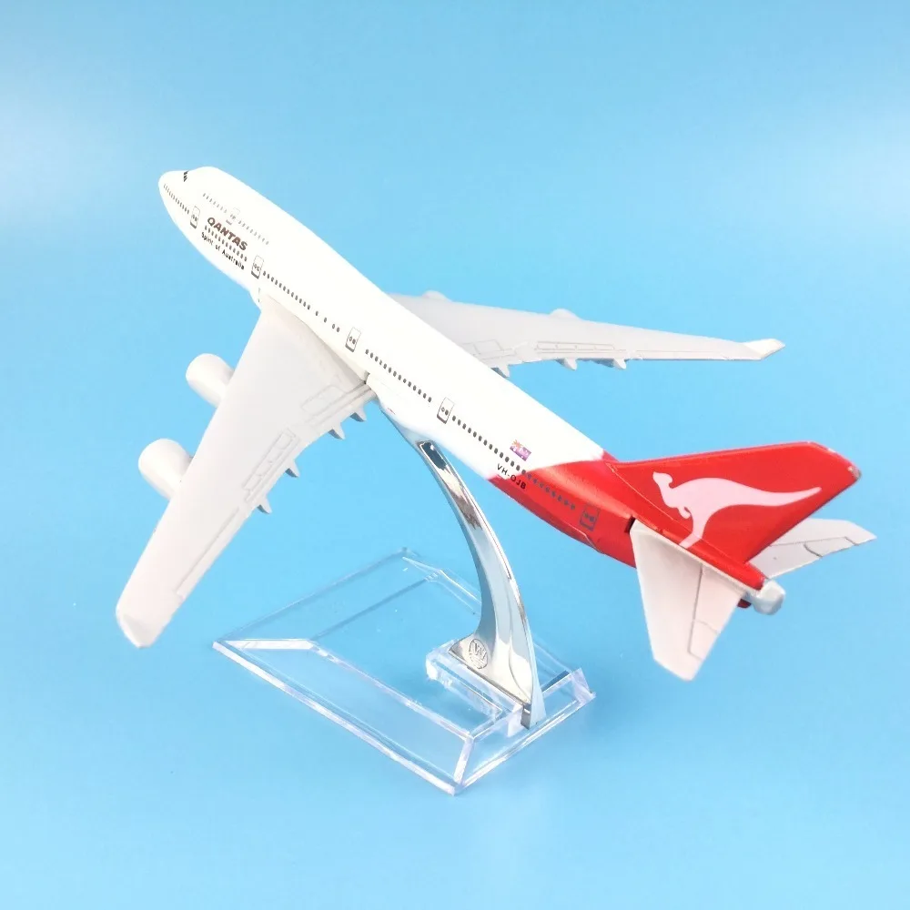 JASON TUTU 16 см Qantas Boeing 747 модель самолета Модель аэроплана самолет Литые
