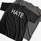 Мужская футболка COOLMIND из 100% хлопка HATE, уличная одежда с коротким рукавом, Мужская футболка, свободная повседневная футболка, мужские футболки, топы