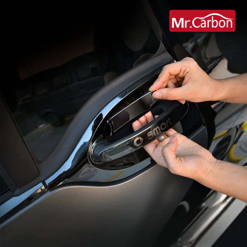 Car Door Outer Handle Decoration Strip Exterior Decoration Protection Cover Sticker Accessories For Mercedes Smart Fortwo 453 Car Door Outer Handle Decoration Strip Exterior Decoration Protection Cover Sticker Accessories For Mercedes Smart Fortwo 453