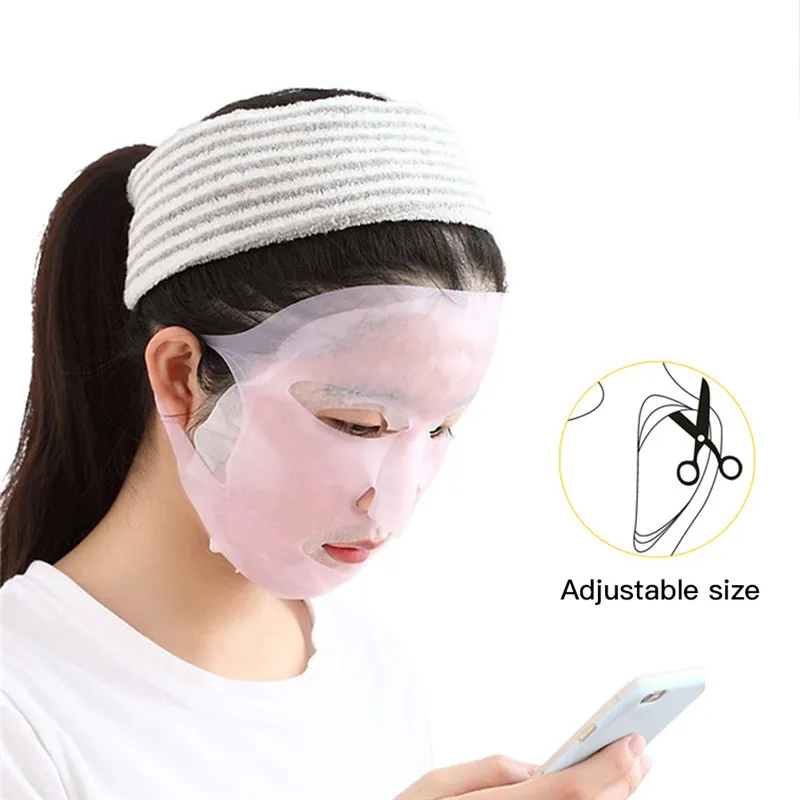 1 шт. силиконовая увлажняющая маска для лица многоразовая Водонепроницаемый