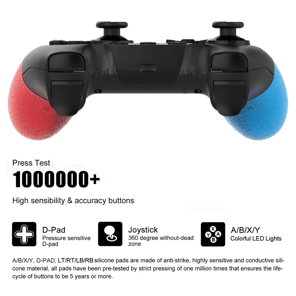 Беспроводной контроллер WUIYBN с Bluetooth геймпад NS джойстик NFC для игрового автомата