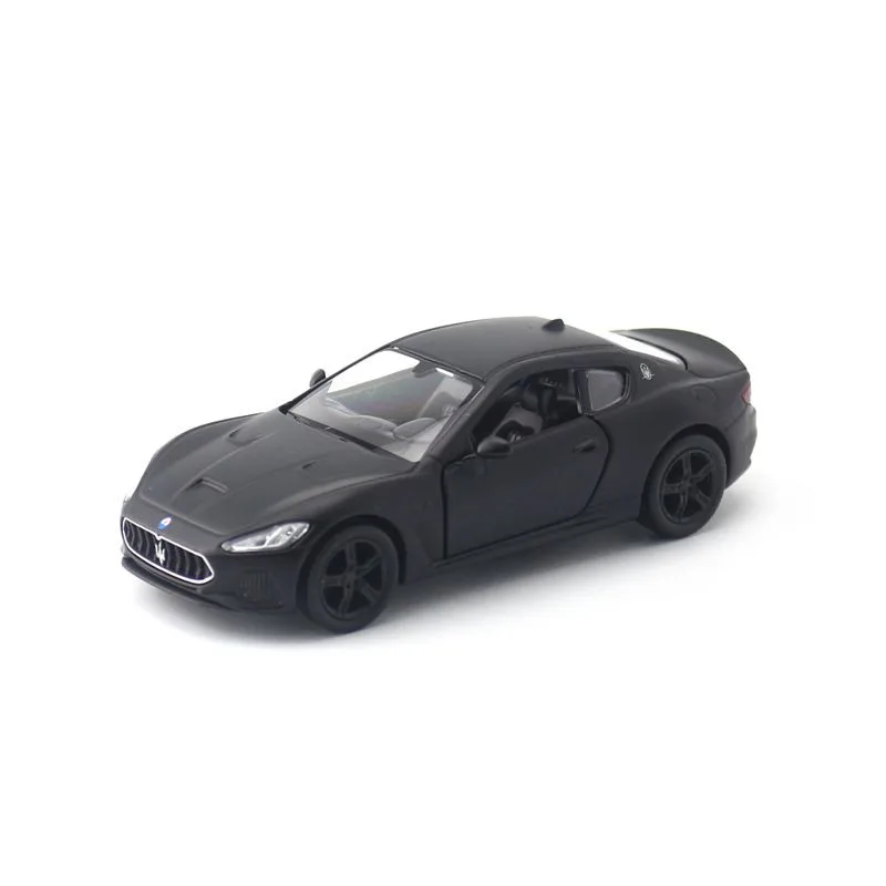 

1:36 Scale Maserati GT Toy Car RMZ City Diecast Model Pull Back Doors Openable Educational Collection Gift Kid Mattle Black