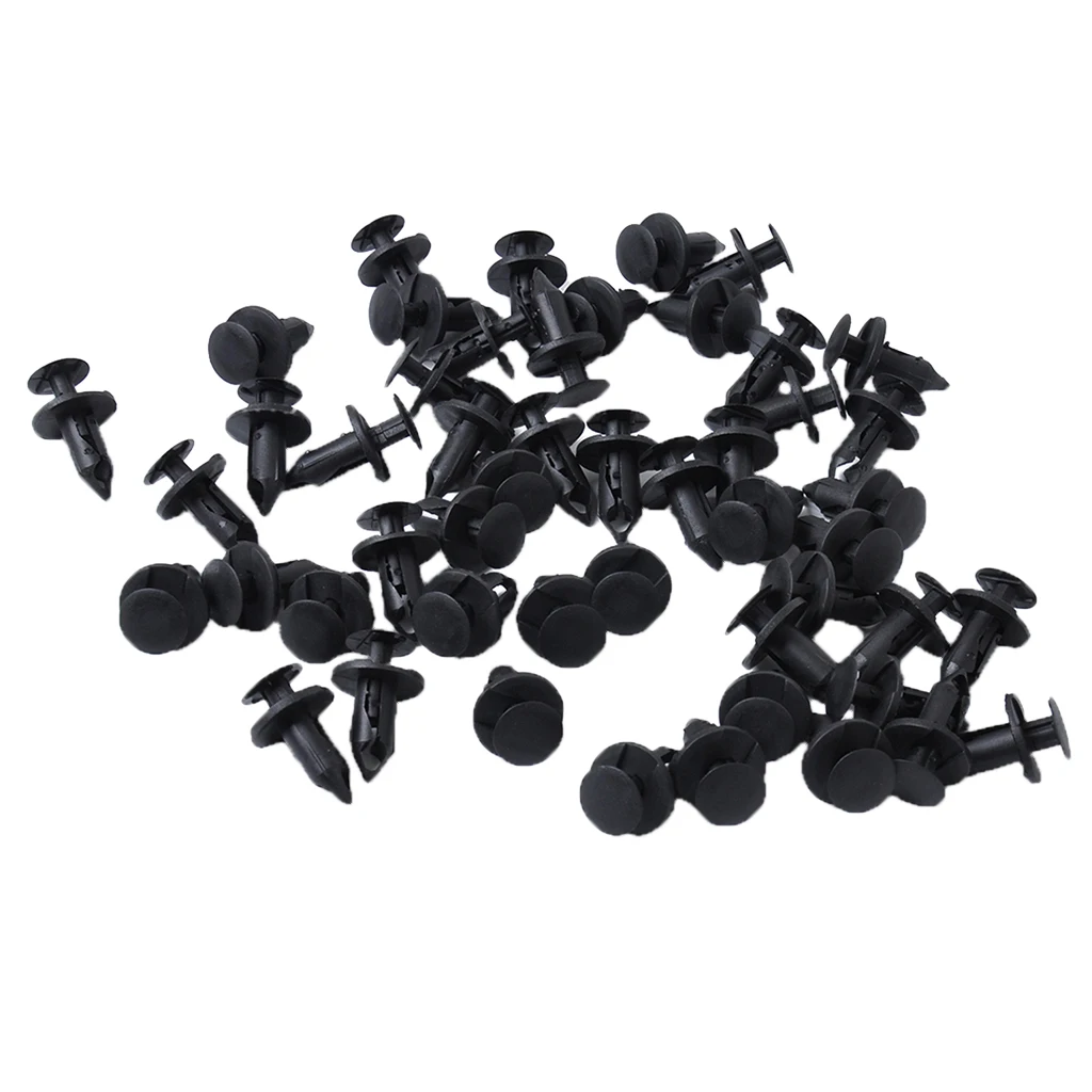 

50 шт., автомобильные пластиковые заклепки для бампера