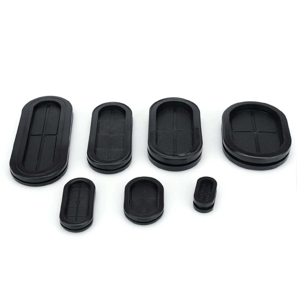 10 шт./лот овальная резиновая прокладка для проводов зажим Электрический ящик