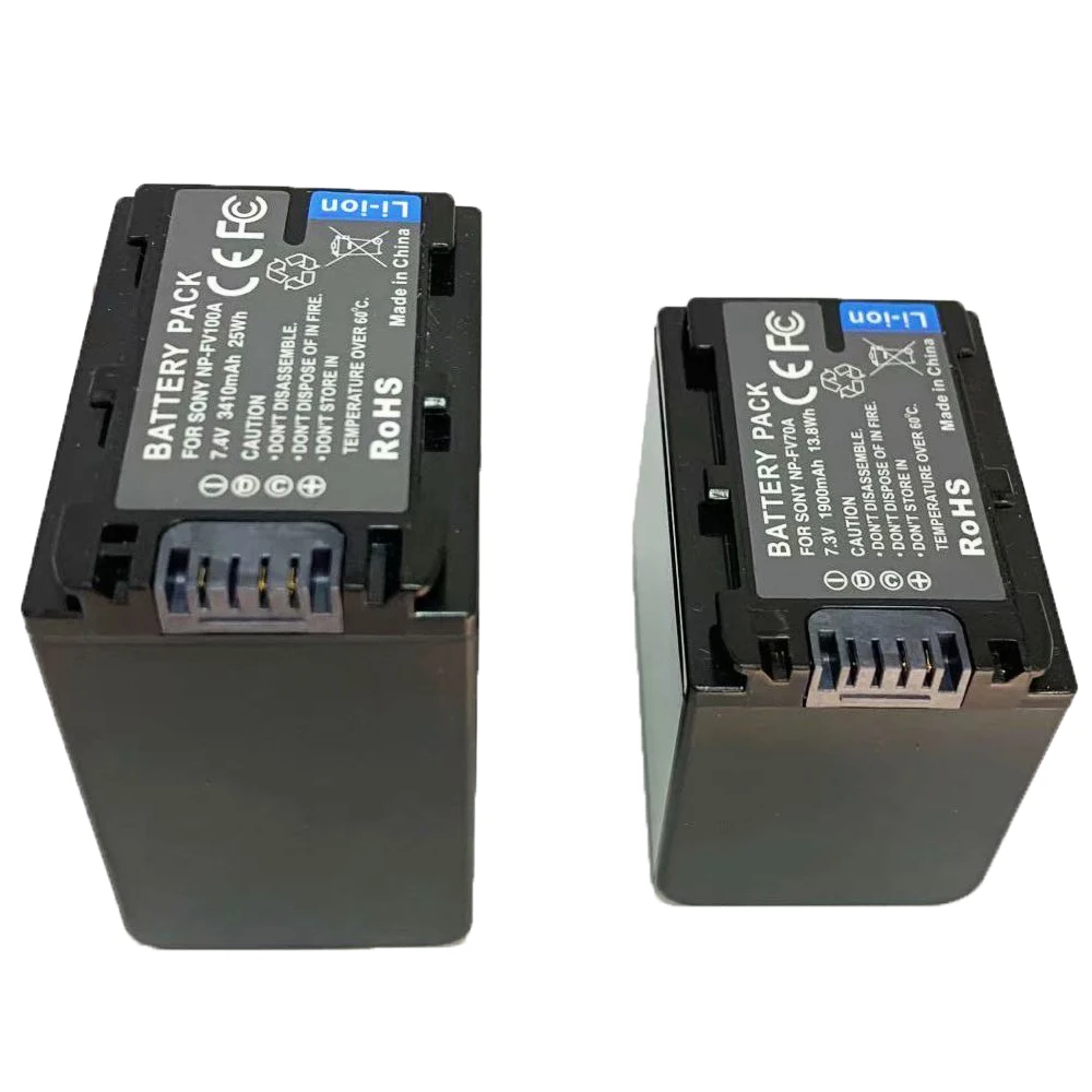 Батарея упаковке с открытыми порами + Зарядное устройство для sony NP FV70 FV70A FV100 FV100A