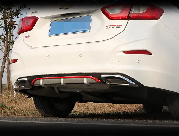 Для Cruze задний спойлер ABS бампер диффузор защитные бамперы для Chevrolet Body kit 2017|rear