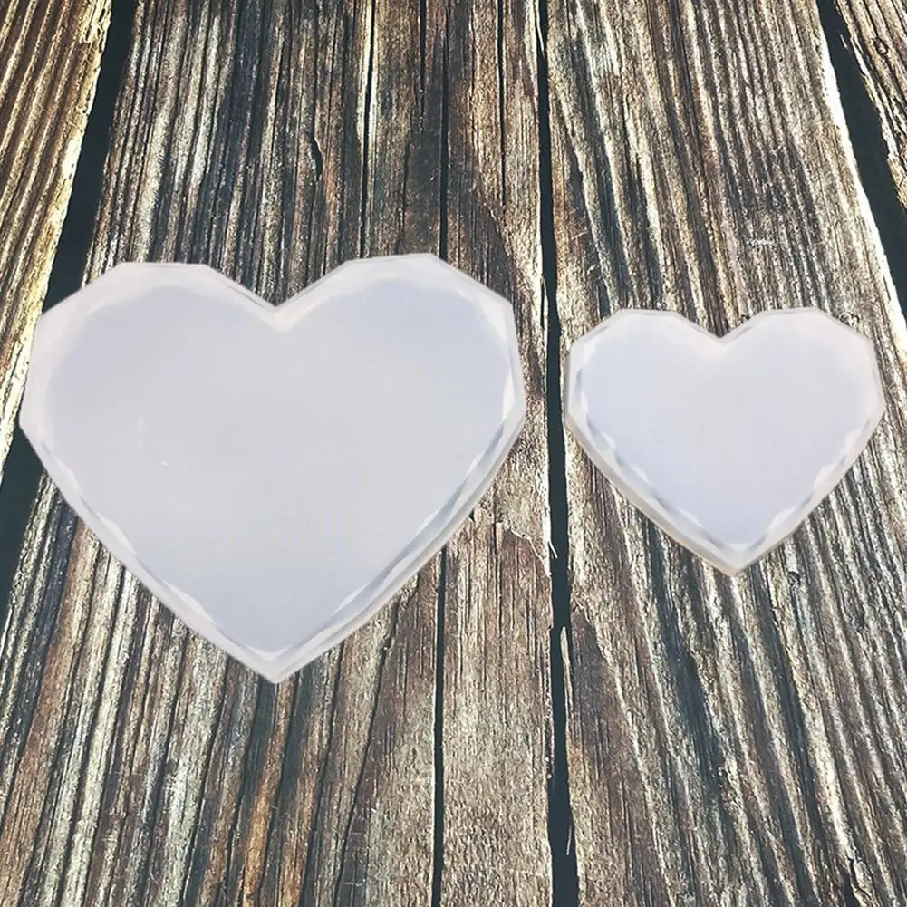 

Heart Shape DIY Mold Ashtray Coaster Flexible Candles Molds Epoxy Making Jewelry Accessories Clay Craft Mould Resin Silicon T8K0