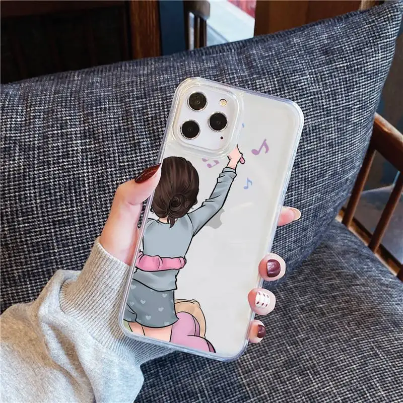 

Girls Bff Best Friends Forever Phone Case For iphone 12 11 8 7 6s 6 5 5s 5c se plus mini x xs xr pro max Transparent soft