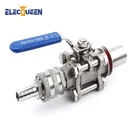 Шаровой кран для чайника 12 '', компактный бесшовный шаровой кран из нержавеющей стали 304 с резьбой NPT, аксессуары для домашнего пивоварения