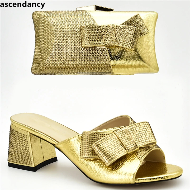 Новейшая итальянская дизайнерская обувь и сумка в комплекте украшенные стразами