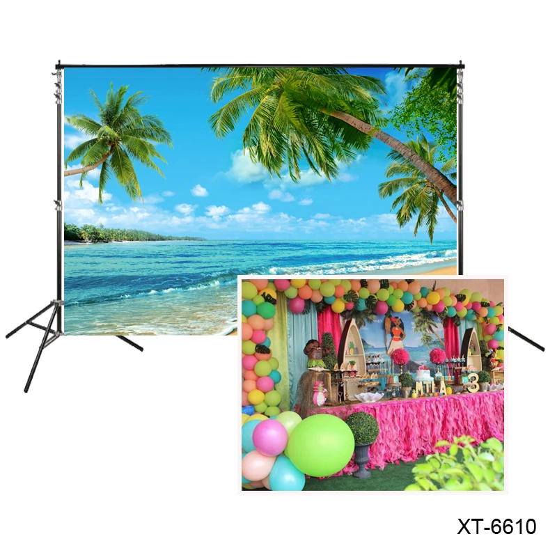 Фон для фотосъемки с изображением морского побережья Моаны задний фон на день