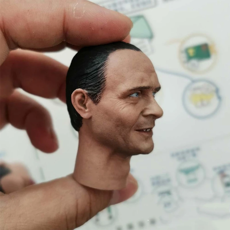 Голова в масштабе 1/6 Ганнибал тишина ягнят Энтони Хопкинс голова для экшн-фигурки