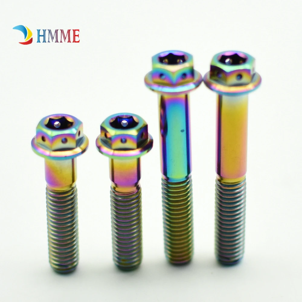 6 шт. M6 M6x10 50mm для мотоцикла Ti Болт титановые болты сделай сам цветной двигатель