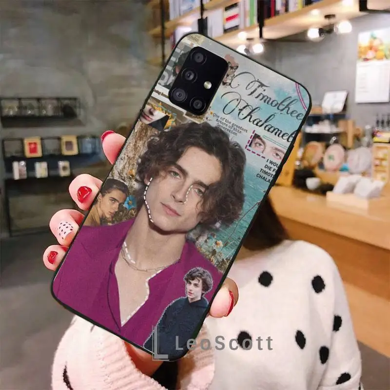 

Timothee Chalamet Phone Case For Samsung A50 A51 A52 A71 A31 A21S S8 S9 S10 S20 S21 Plus Fe Ultra