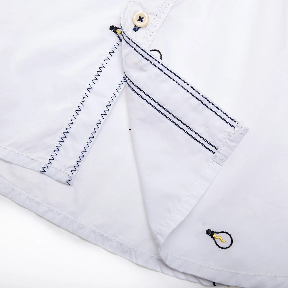 Fredd Marshall новинка 2019 свернутый рукав вышитая лампочка деловая Повседневная