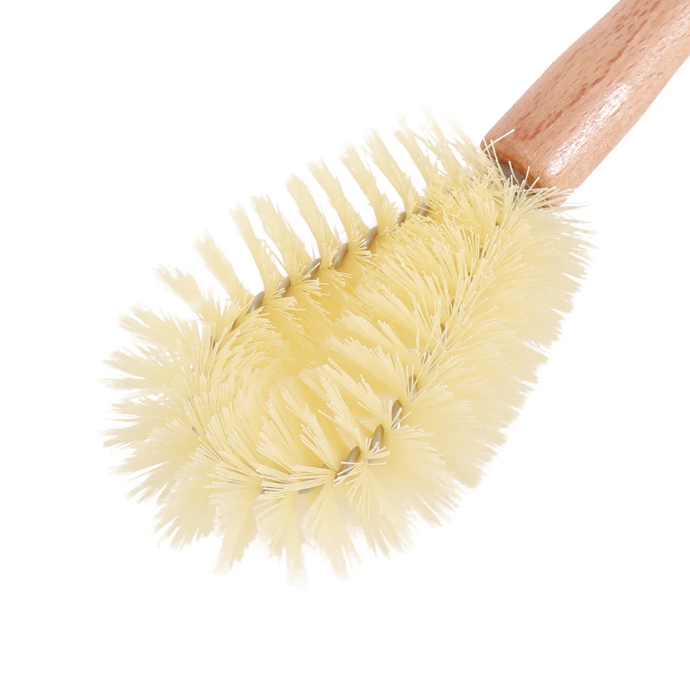 Японский стиль деревянная o-образная длинная ручка щетка для чистки чаша