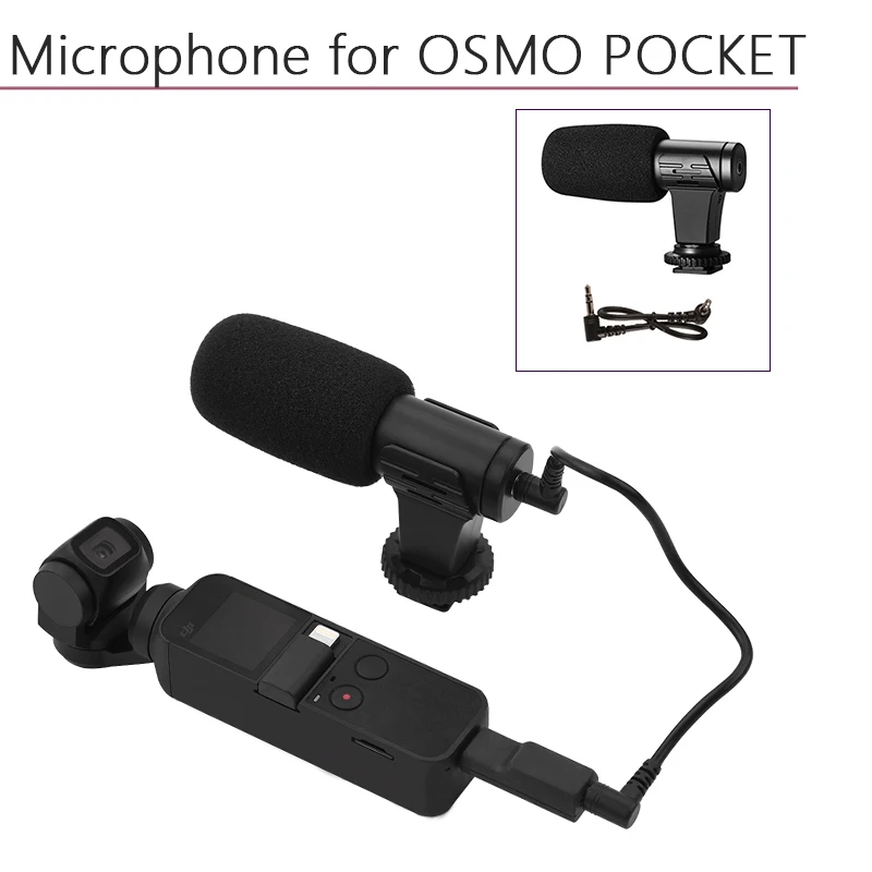 Портативный 3 5 мм микрофон для DJI Osmo Pocket/Pocket 2 аудио адаптер кабель передачи данных