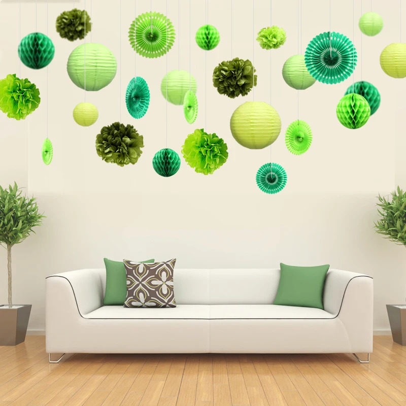 Свадебные Декоративные Круглые Китайские бумажные фонари 10 15 20 25 40 см|Украшения